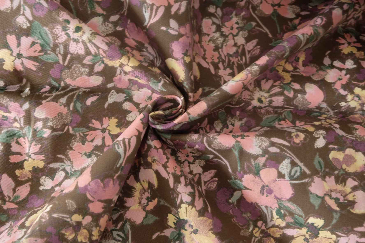 Vintage Floral Stretch Cotton Twill — 2.19 yd