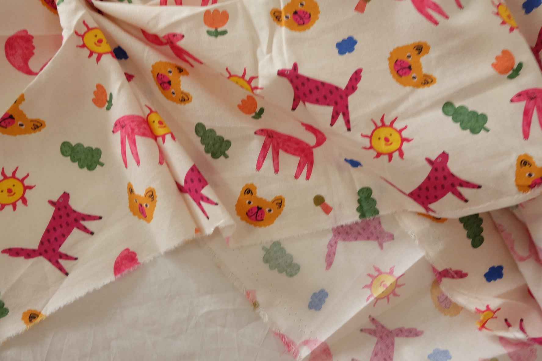 Playful Animal Cotton Lawn — 1.64 yd