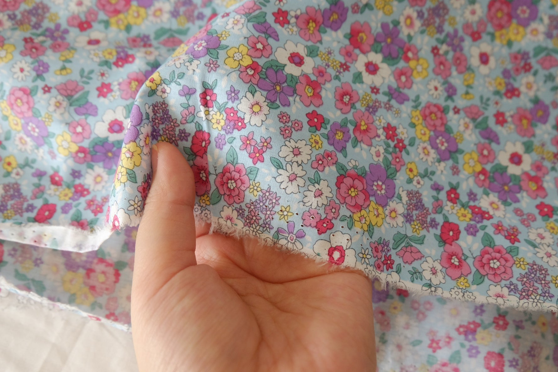 Pastel Meadow Cotton Poplin – 3.3 yd
