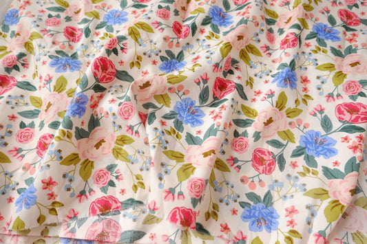 Summer Garden Cotton Poplin Fabric - 3.28 yd