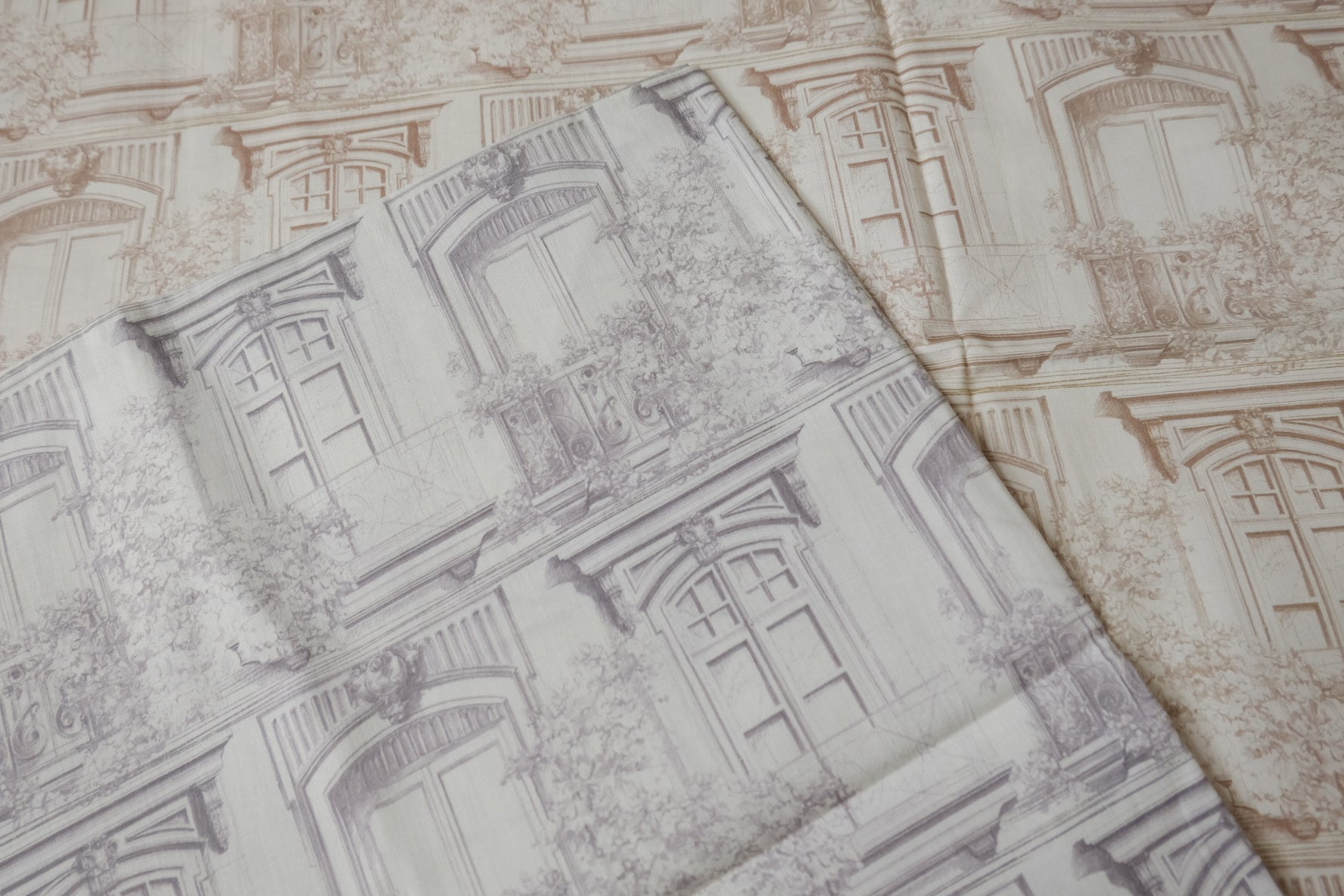 Architectural Toile Cotton Lawn Bundle — 3.5 yd Total