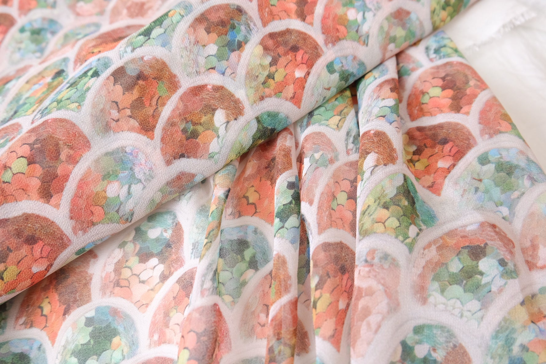 Pastel Scale Chiffon, 4.4 Yards