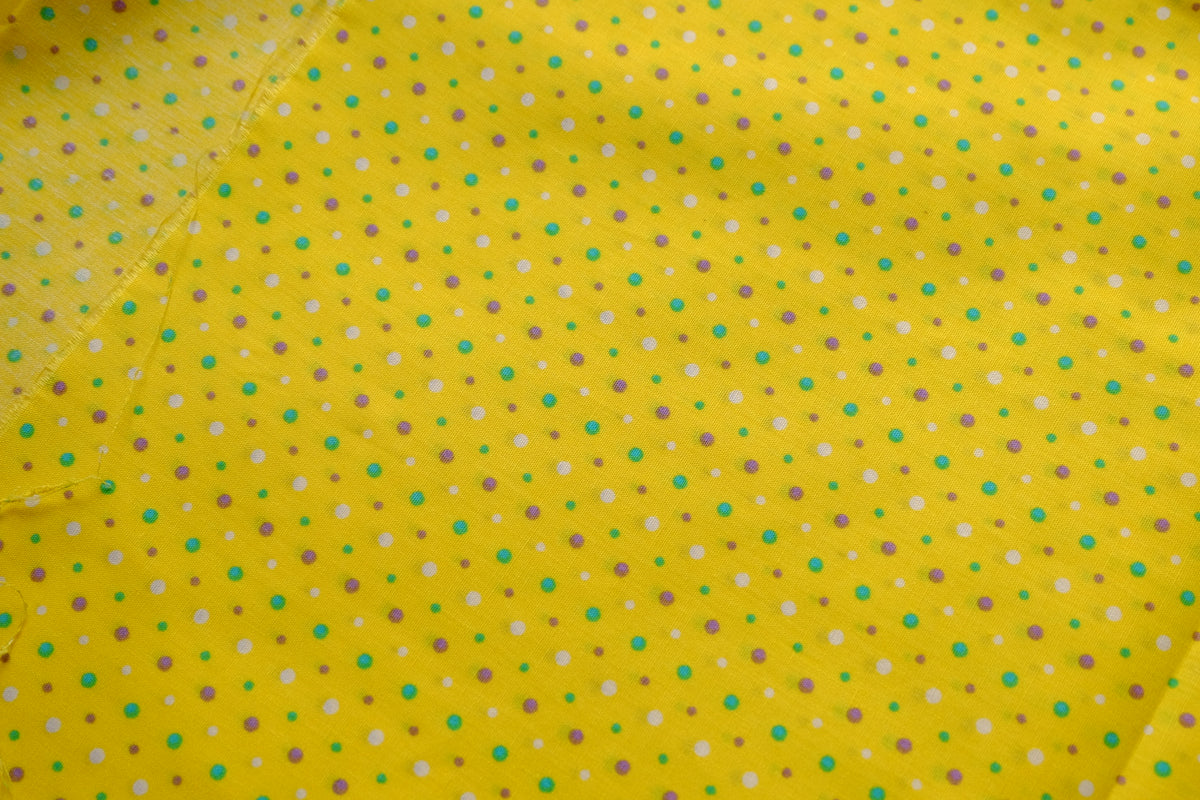 Yellow Confetti Dot Cotton – 2.2 yd