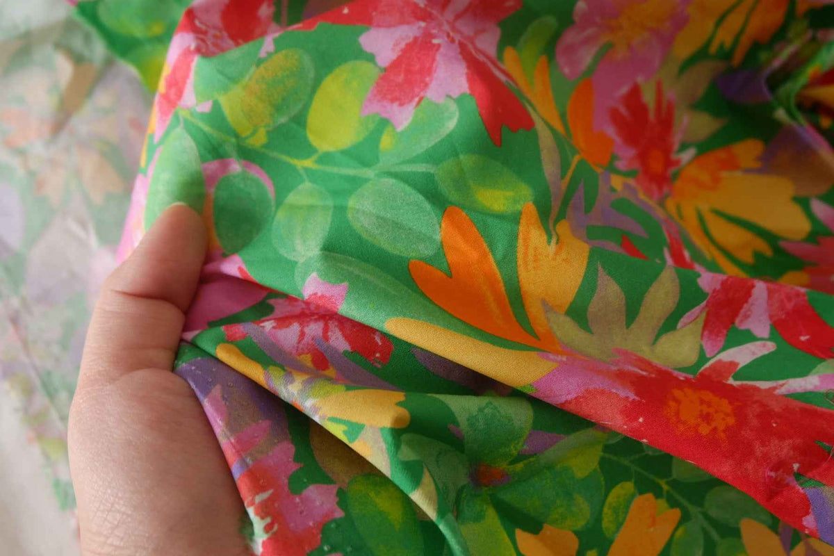 Tropical Garden High-Density Cotton Poplin — 1.97 yd