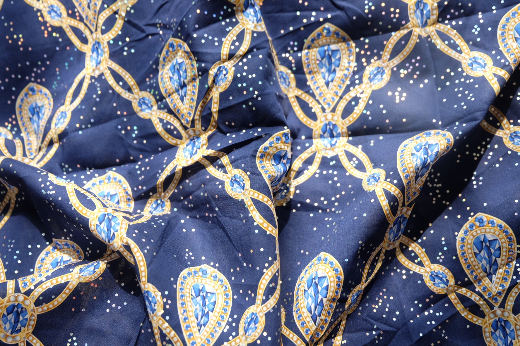 Jeweled Chain Cotton Lawn – 2.1 Yards