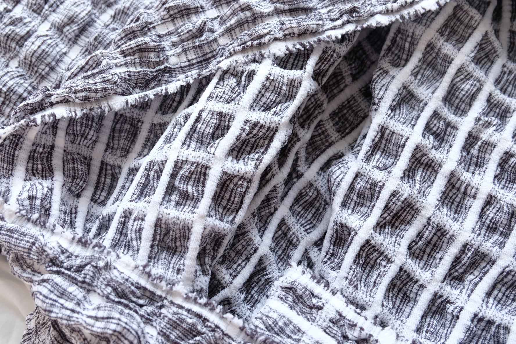 Textured Stretch Polyester Fabric, Voluminous Novelty Fabric for Puff Skirts, 1.09 Yards