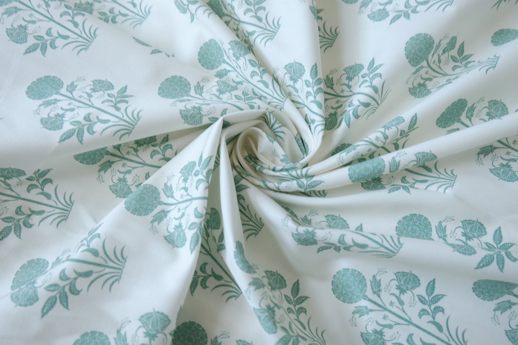 Pastel Floral Cotton Twill Fabric - 1.64 yd