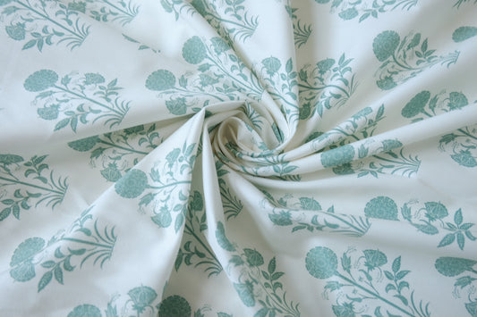 Pastel Floral Cotton Twill Fabric - 1.64 yd