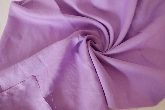 Lavender Lilac Sand-Washed Pure Linen Fabric – 2.19 yd Piece