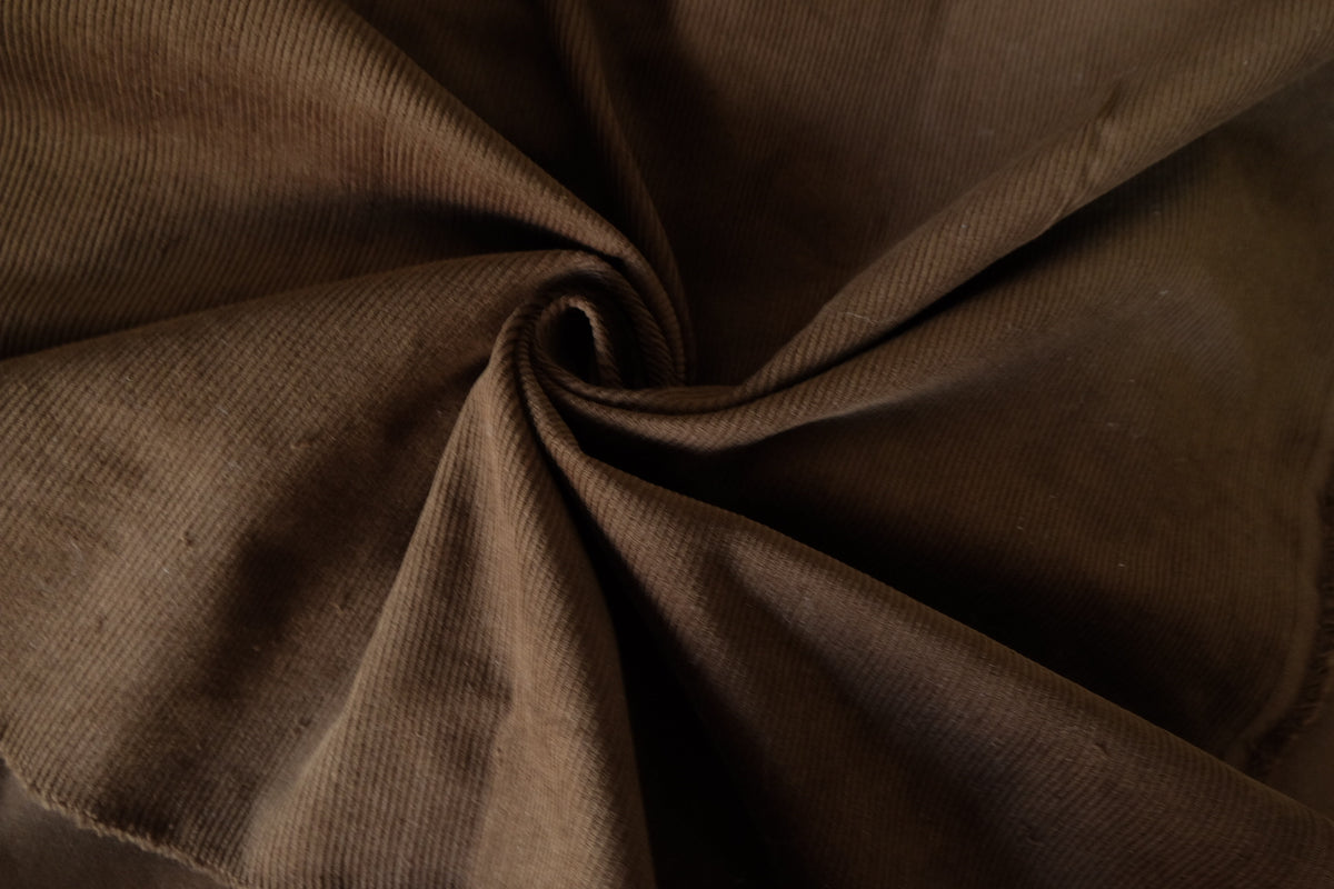 Dark Chocolate Brown – Cotton Corduroy Fabric | 2.2 yards