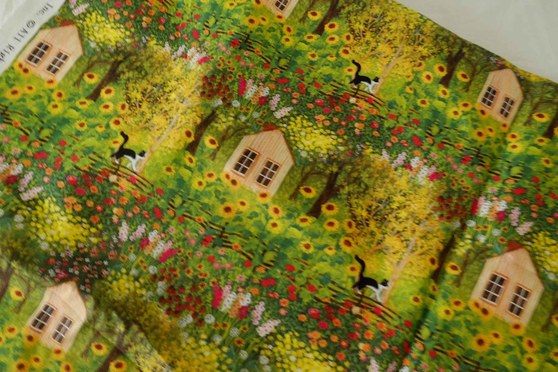 Garden Cottage Cotton Canvas Fabric – 1.4 yd