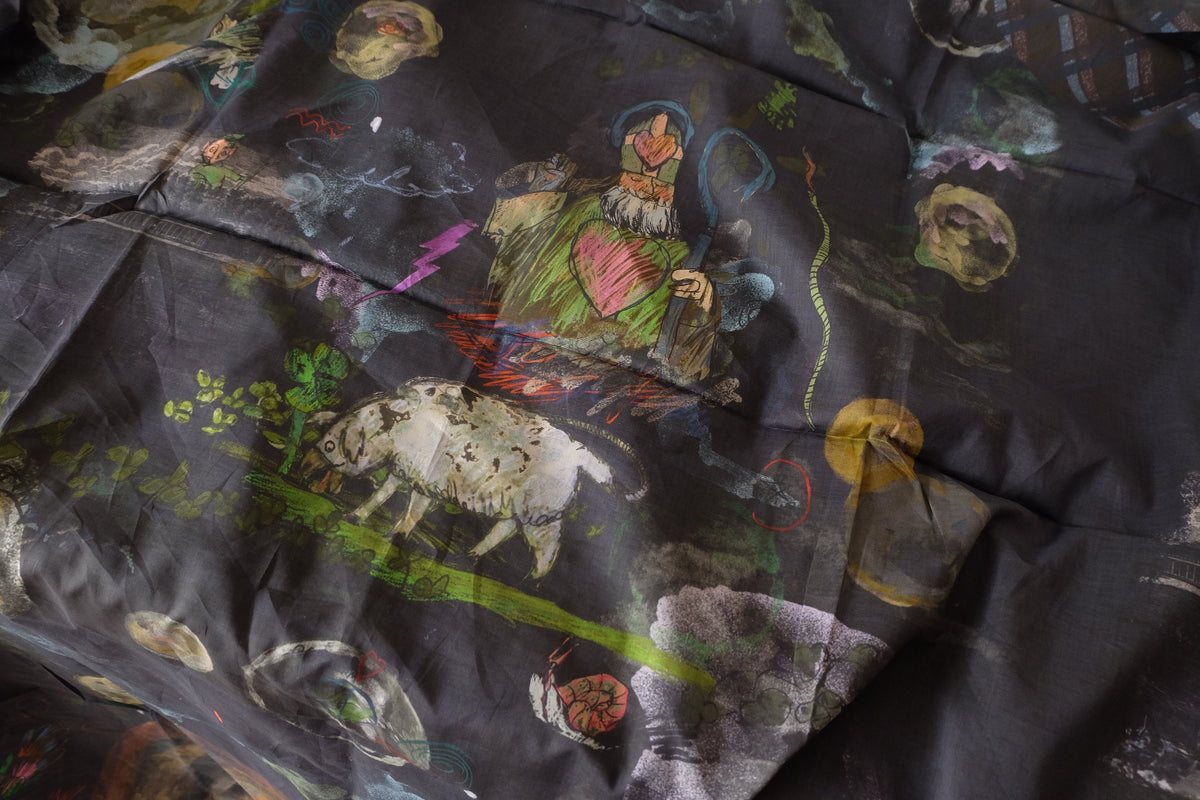 Pandora’s Curious World – Artistic Printed Cotton Lawn – 1.6 yd