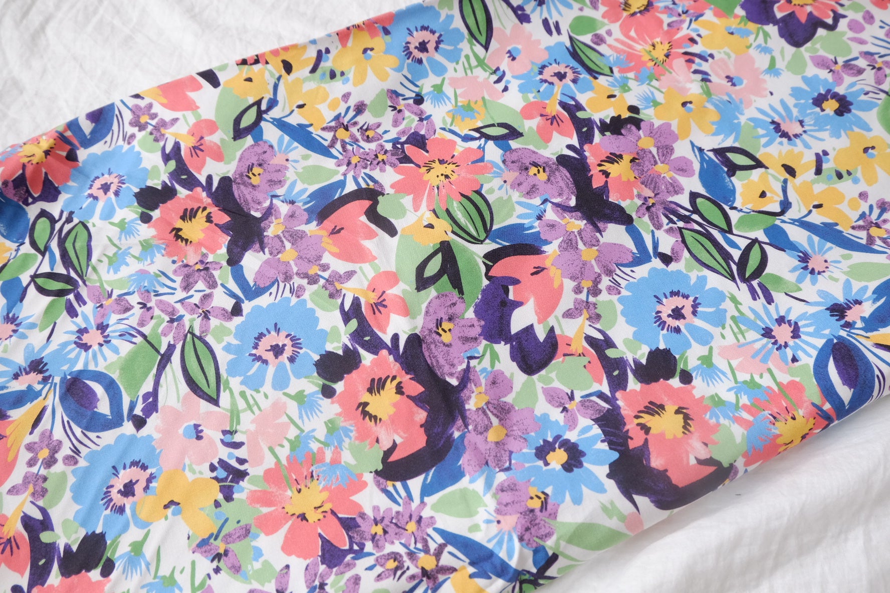 Bright Garden Cotton Poplin Fabric - 3.28 yd