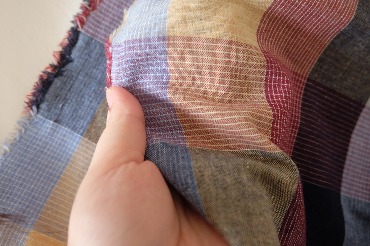 Autumn Check Yarn-Dyed Cotton Linen – 2.2 yd