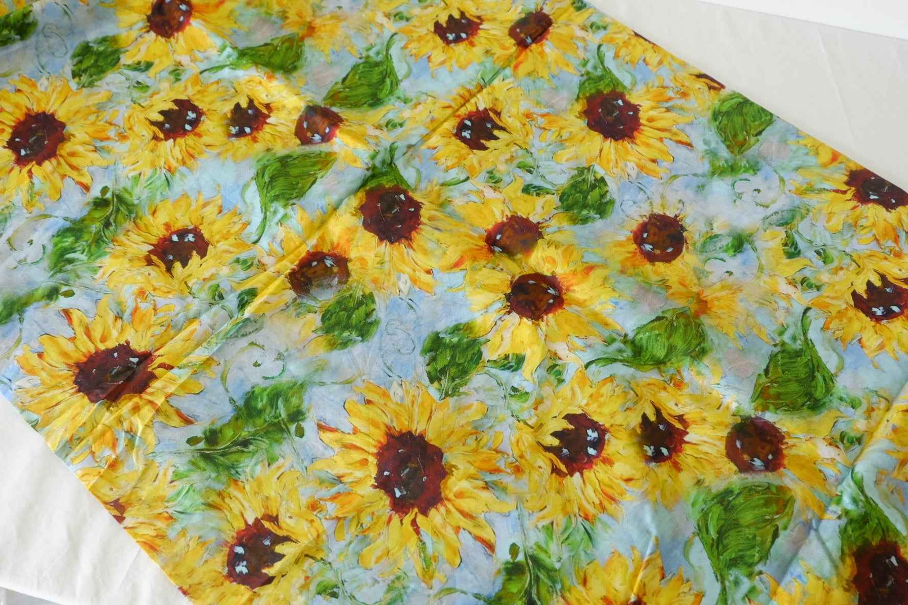 Sunflower Cotton Voile Fabric – 1.64 yd