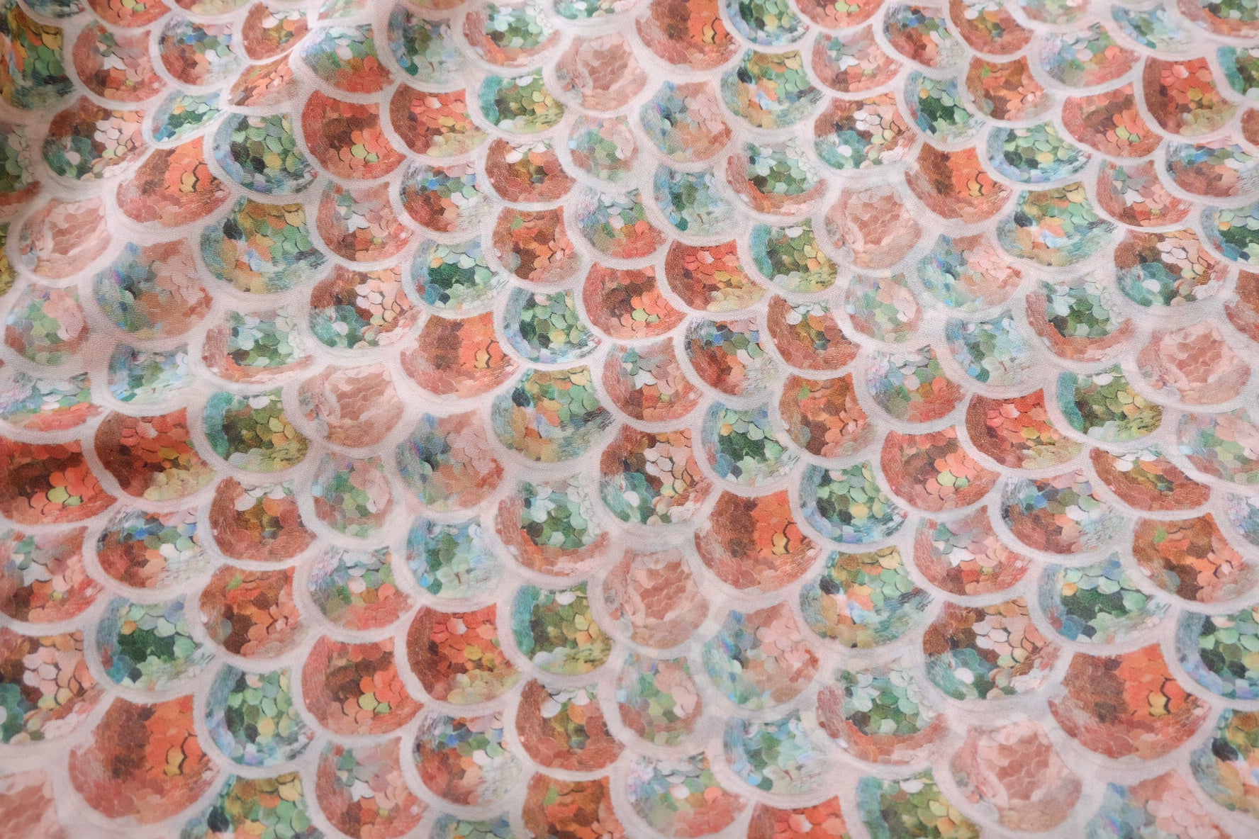 Pastel Scale Chiffon, 4.4 Yards