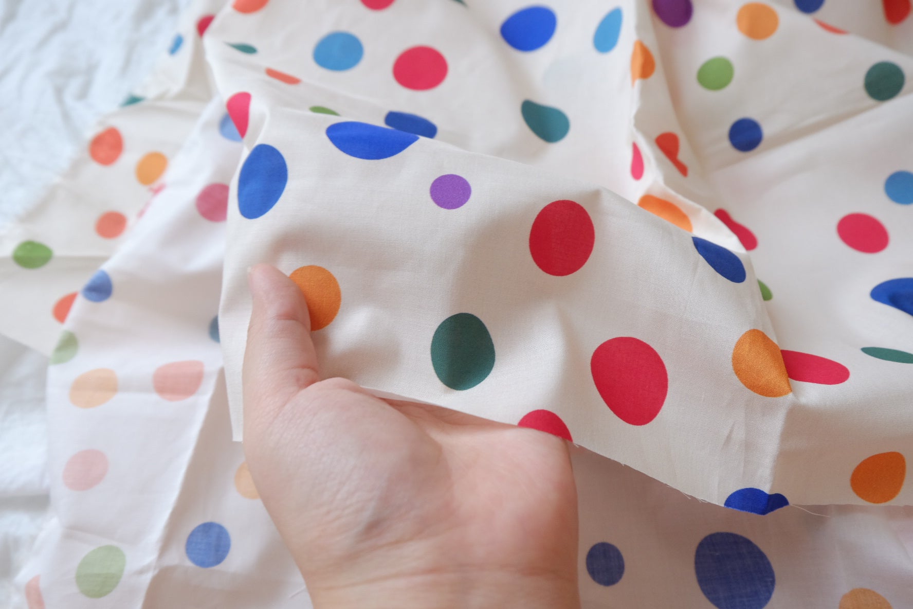 Playful Color Dot Fine Cotton Lawn — 2.19 yd