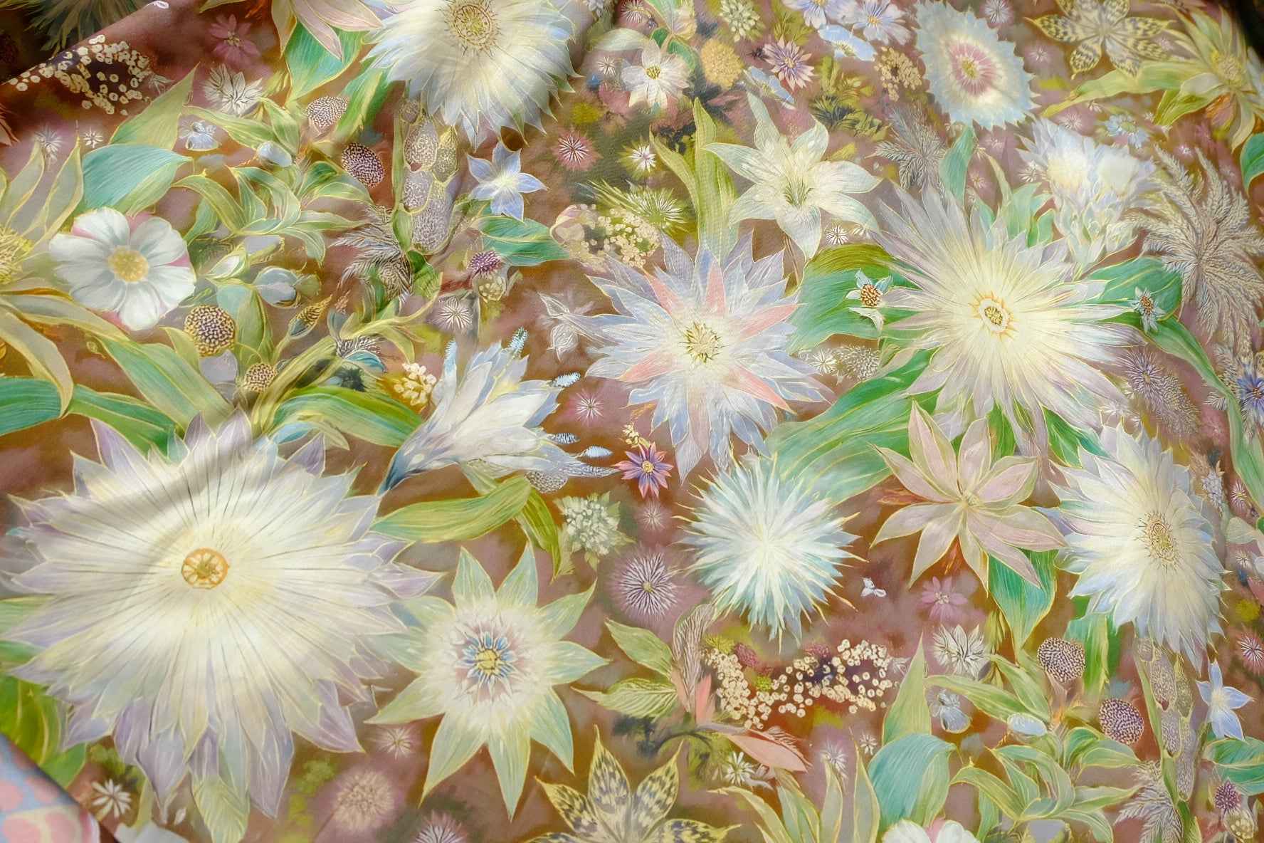 Large Floral 50s Cotton Poplin — 3.28 yd Piece