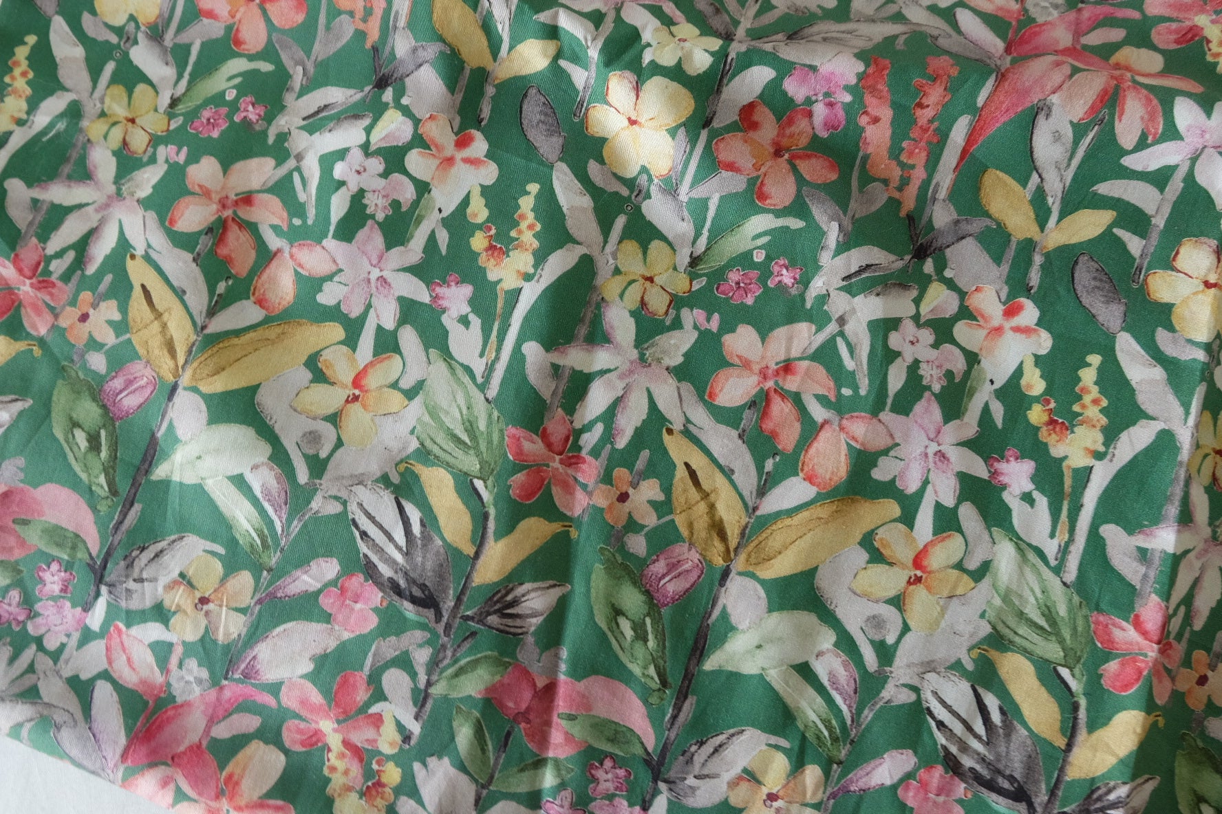 Tropical Floral 60s Cotton Poplin Fabric – 3.3 yd