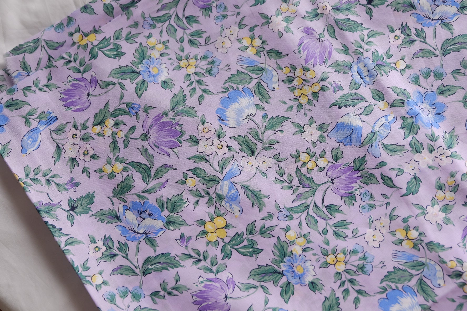 Lavender Garden Floral Cotton – 2.2 yd