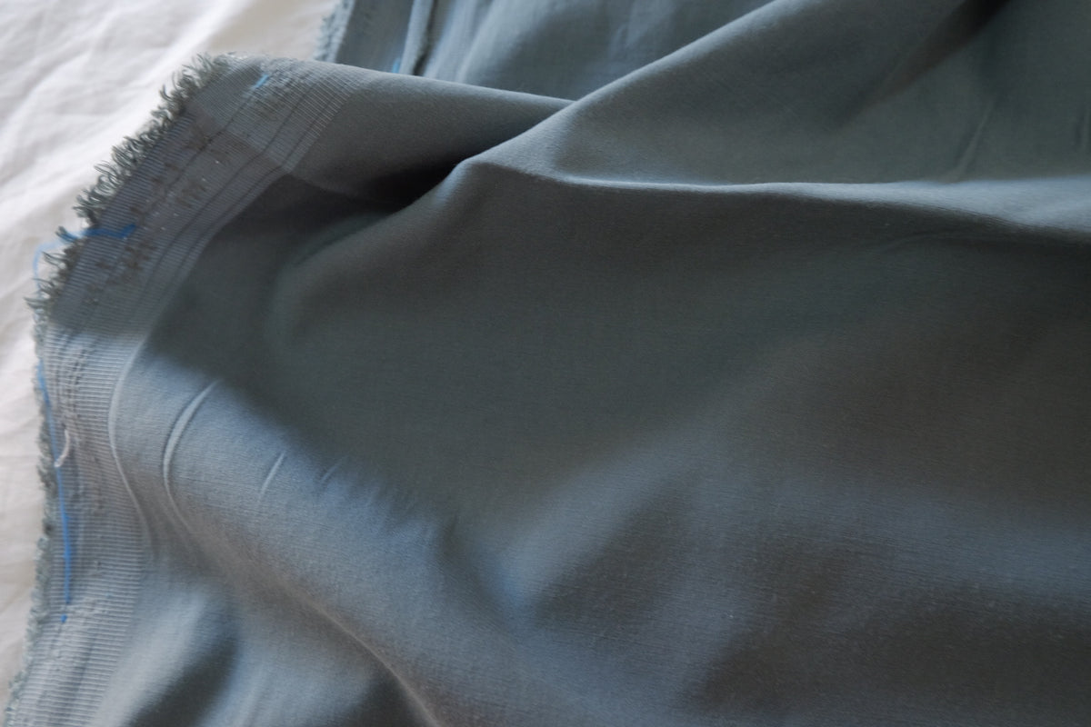 Smoky Blue Cupro Cotton Blend – 2.2 yd