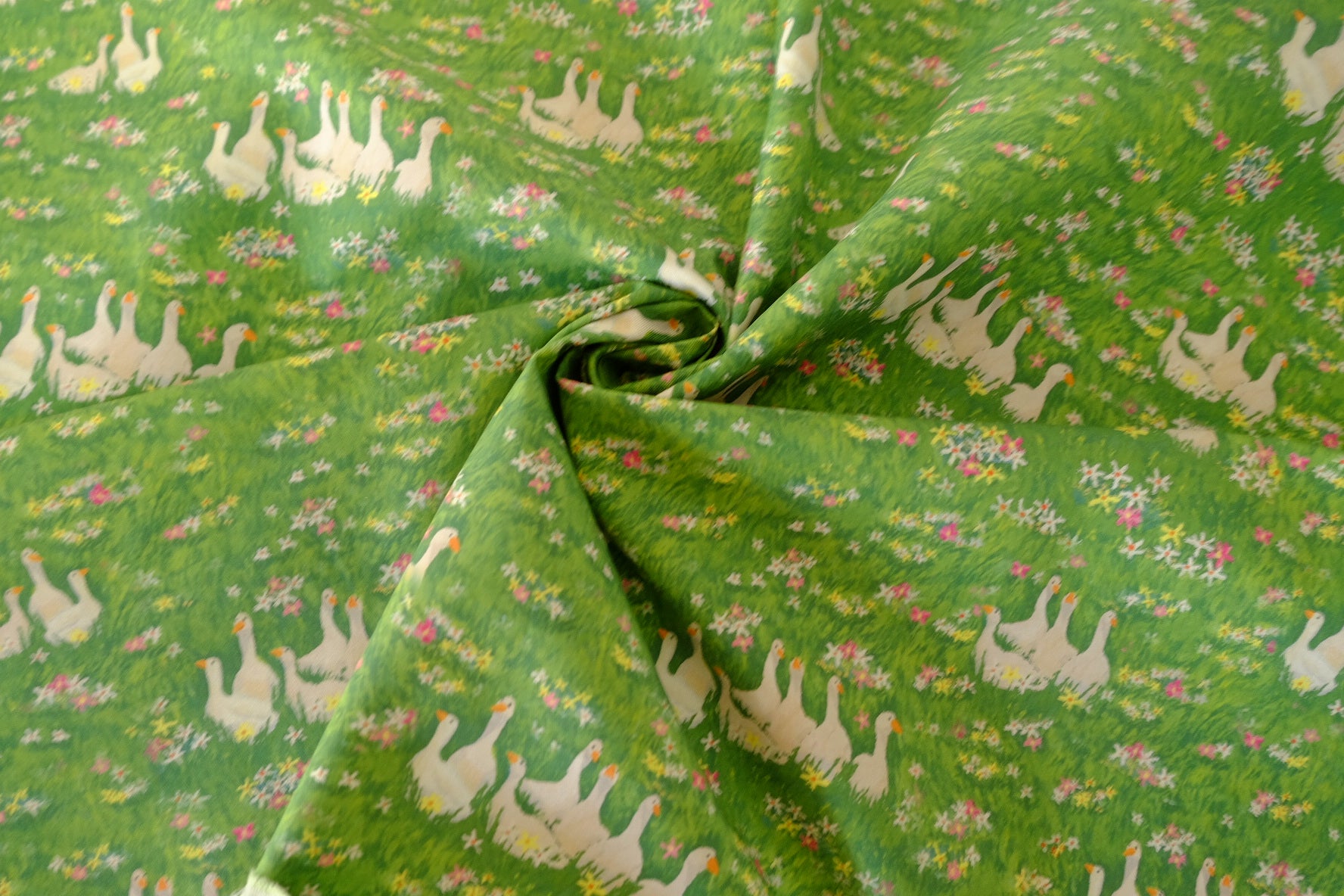 Goose Meadow Cotton Twill Fabric – 2.2 yd