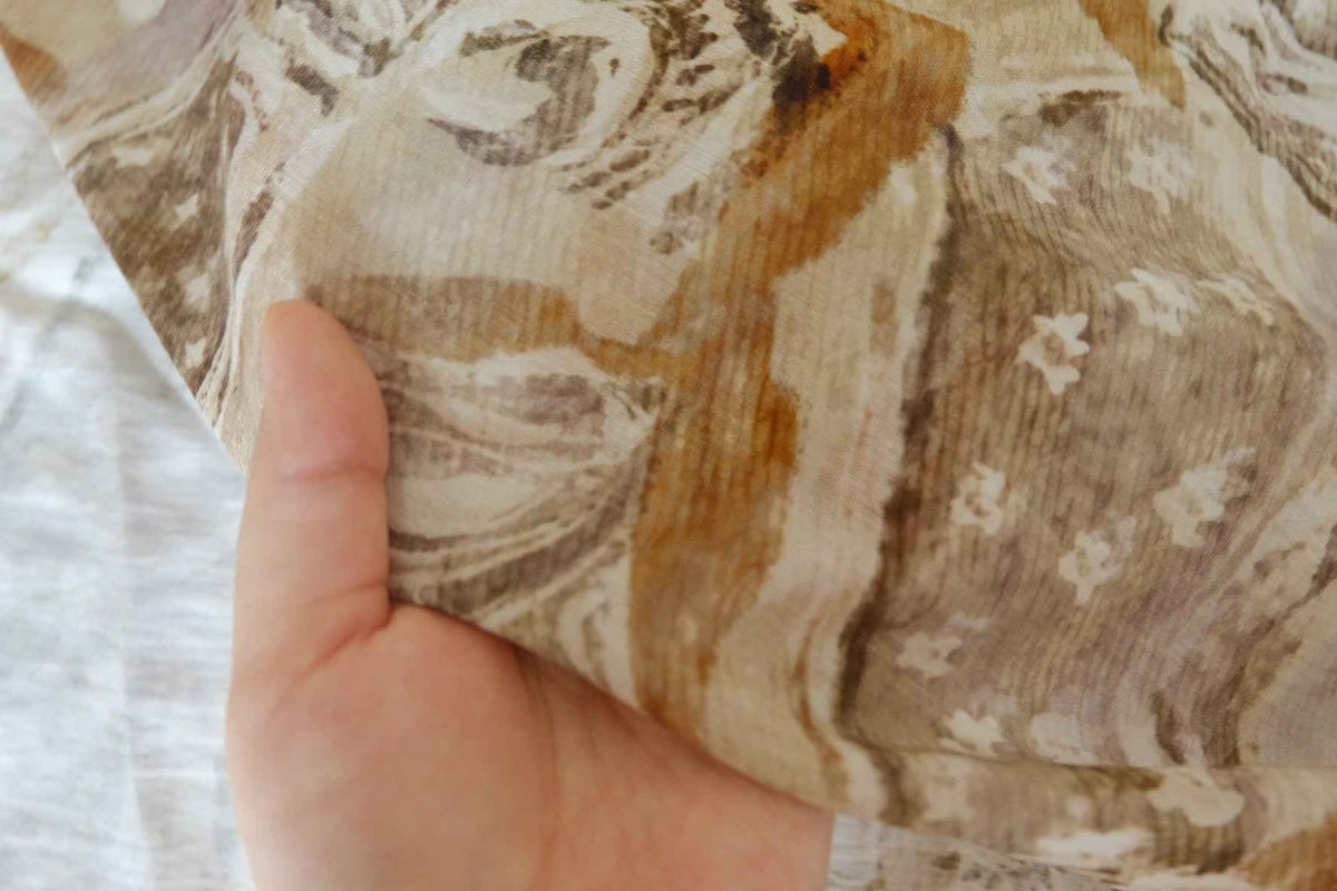 Vintage Bottle Print Cotton Nylon — 1.6 yd