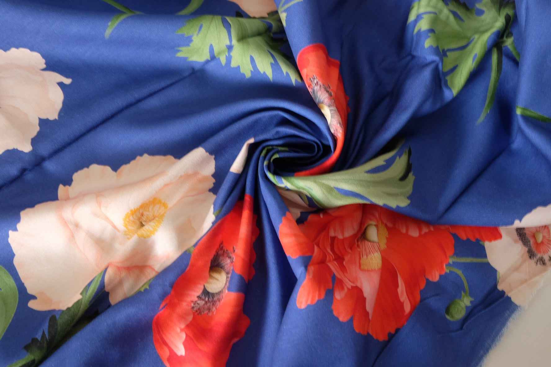 Bold Floral Lyocell Linen Fabric – 2.2 yd