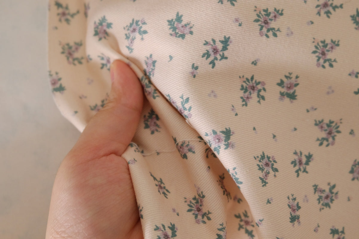 Vintage Rosebud – Cotton Twill Fabric | 2.2 yards