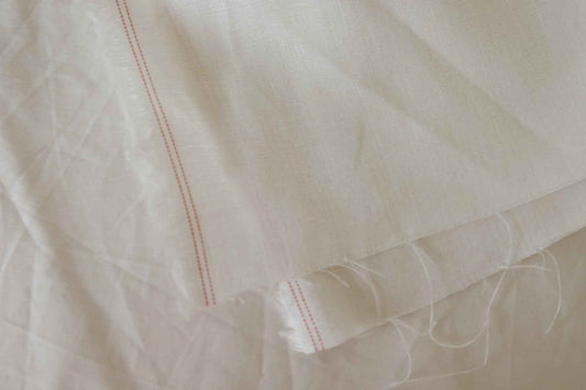 Natural White 17s Pure Linen Fabric – 1.6 yd