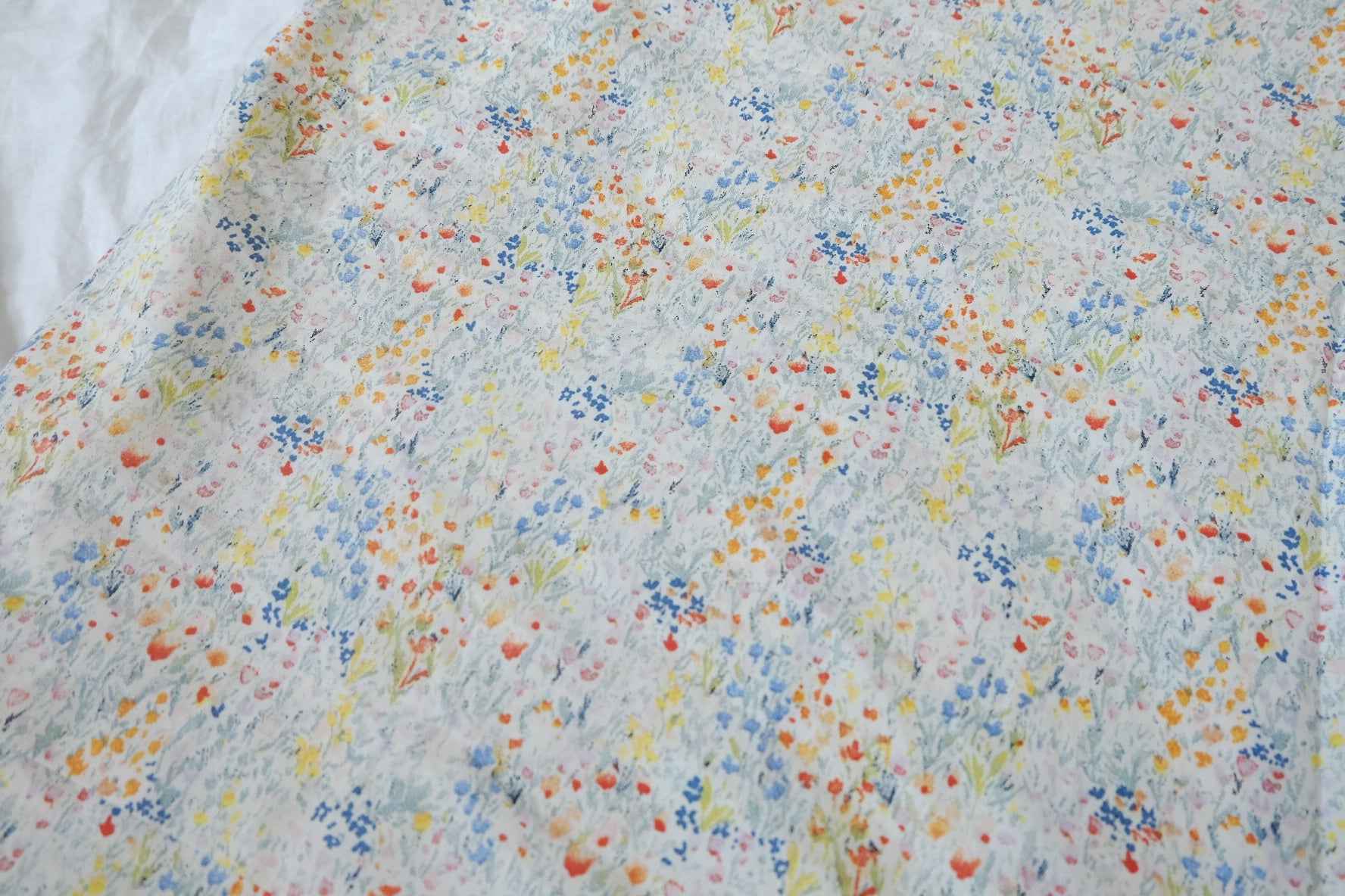 Soft Wildflower Cotton Fabric — 1.86 yd