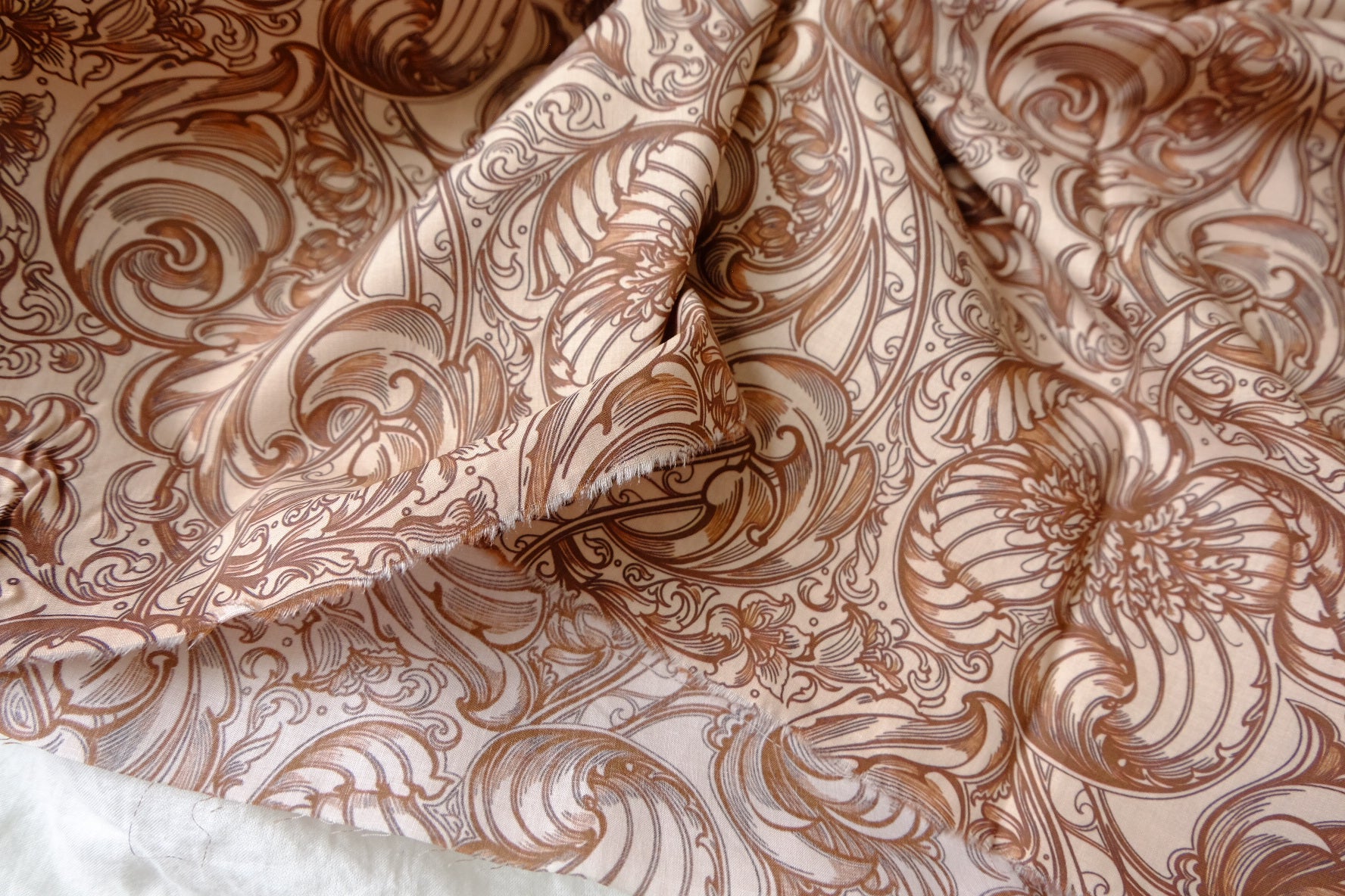 Copper Ornamental Fine Cotton Lawn — 1.75 yd