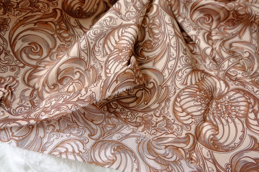 Copper Ornamental Fine Cotton Lawn — 1.75 yd
