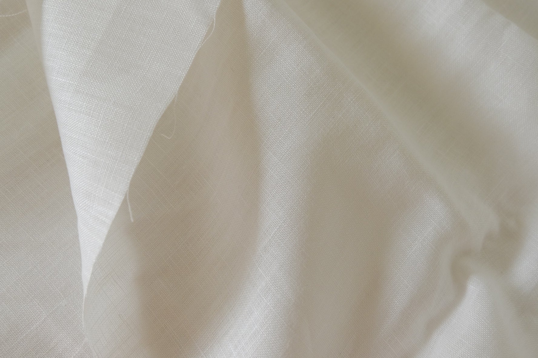 Natural White 17s Pure Linen Fabric – 1.6 yd