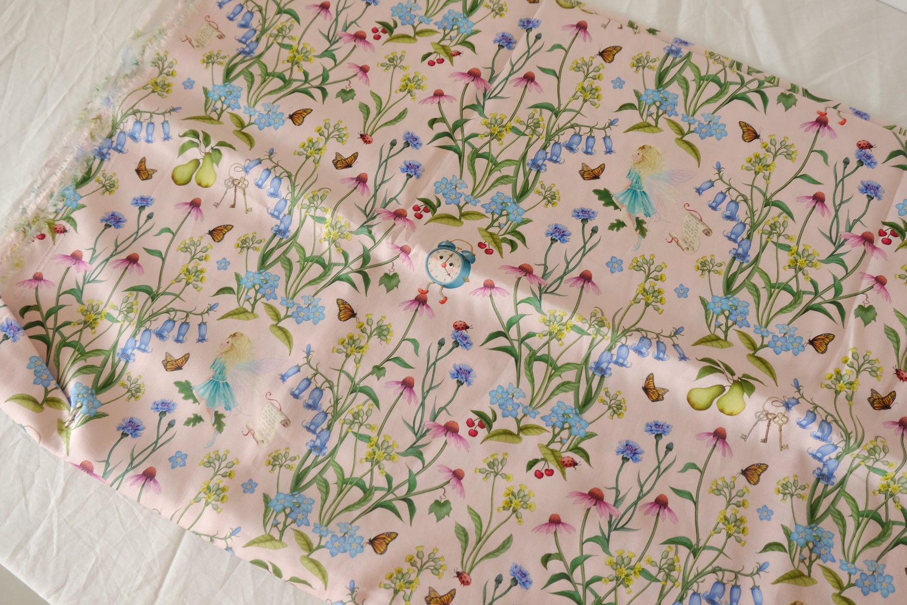 Storybook Garden Cotton Sateen Fabric – 3.3 yd