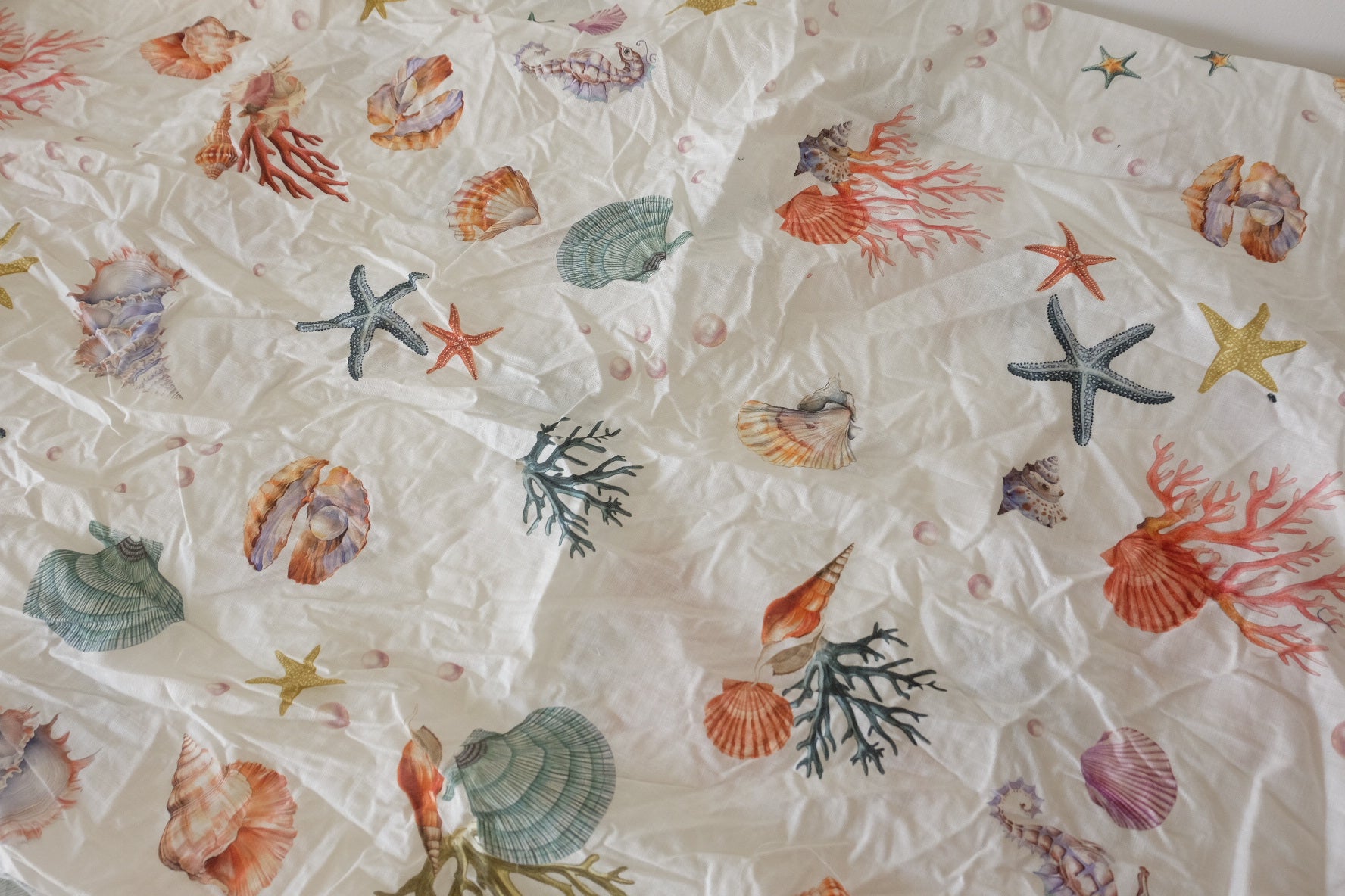 Seashell Lightweight Cotton Linen Fabric – 1.3 yd