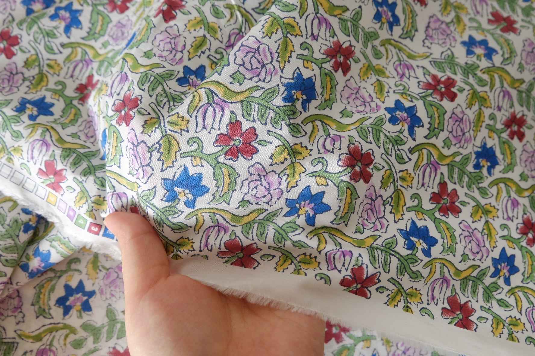 Floral High Count Cotton Poplin Fabric – 3.3 yd