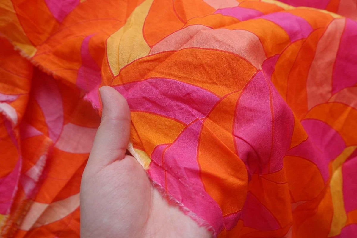 Sunset Wave Cotton Voile — 3.0 yd