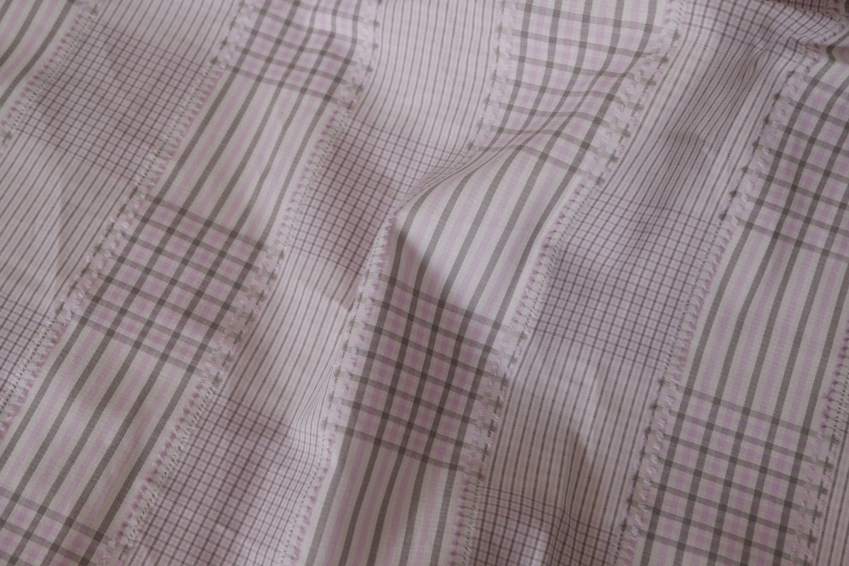 Fringed Patchwork Check Cotton – 2.2 yd