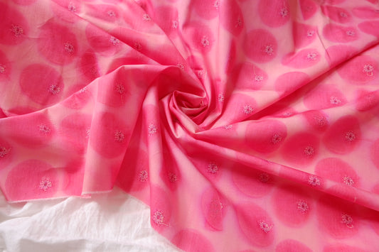Pink Petal Dot Silky Cotton Lawn — 3.28 yd