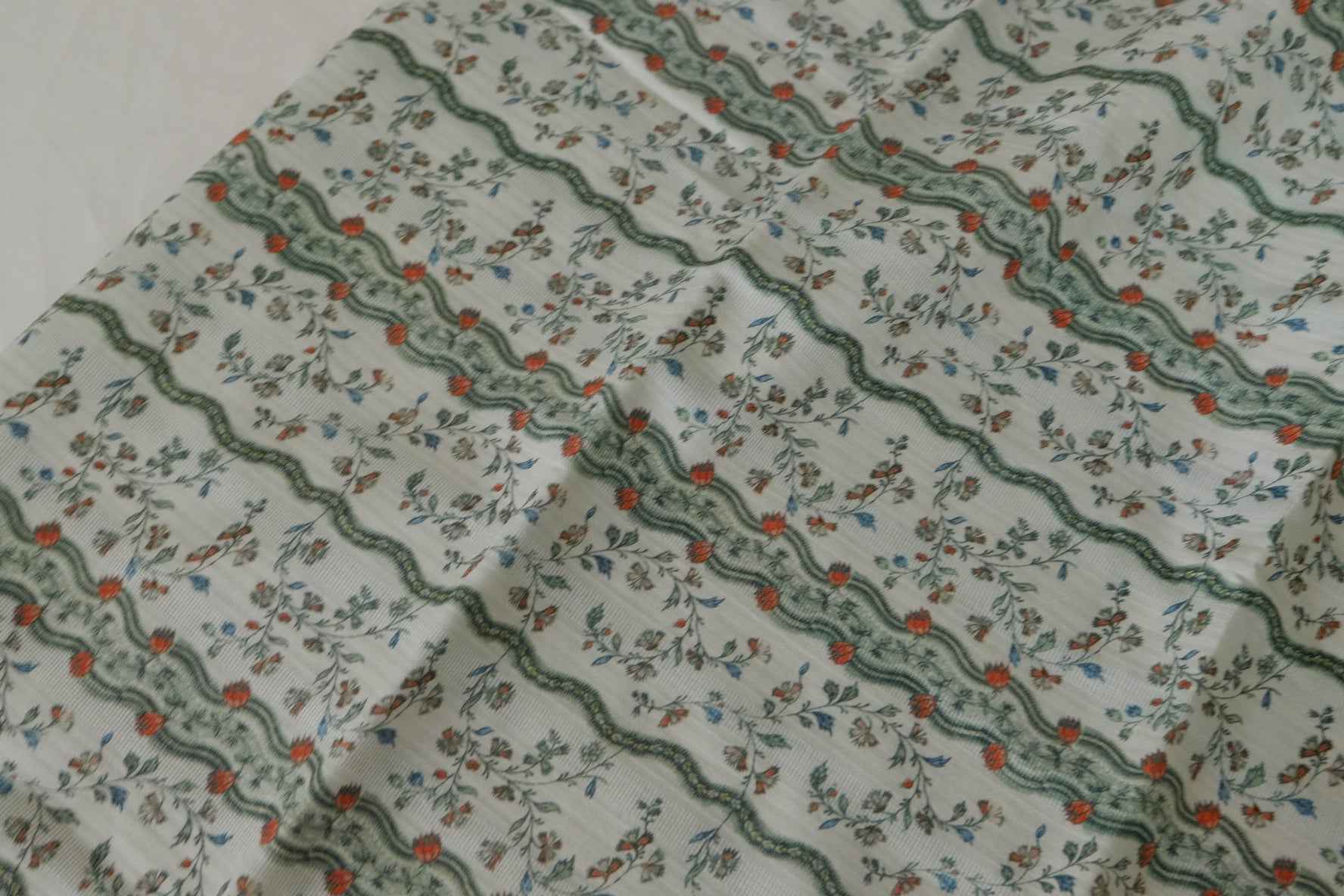 Vintage Floral Stripe Jacquard Cotton – 2.2 yd