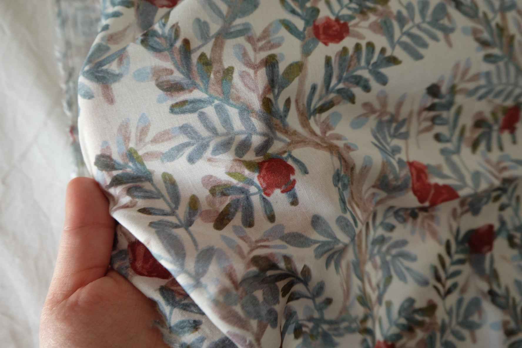 Soft Botanical Tencel Cotton Fabric – 3.3 yd
