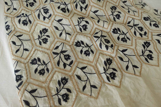 Embroidered Tencel Linen Fabric – 2.5 yd