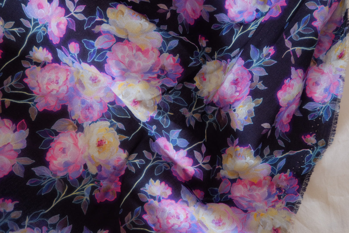Bohemian Daydream – Floral Silk Georgette | 3.3 Yards