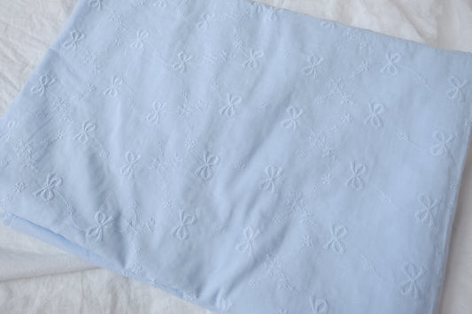 Bow Embroidered Cotton, 2.2 Yards