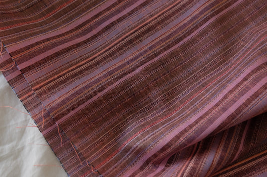 Berry Multi-Stripe Linen Cotton – 2.2 yd