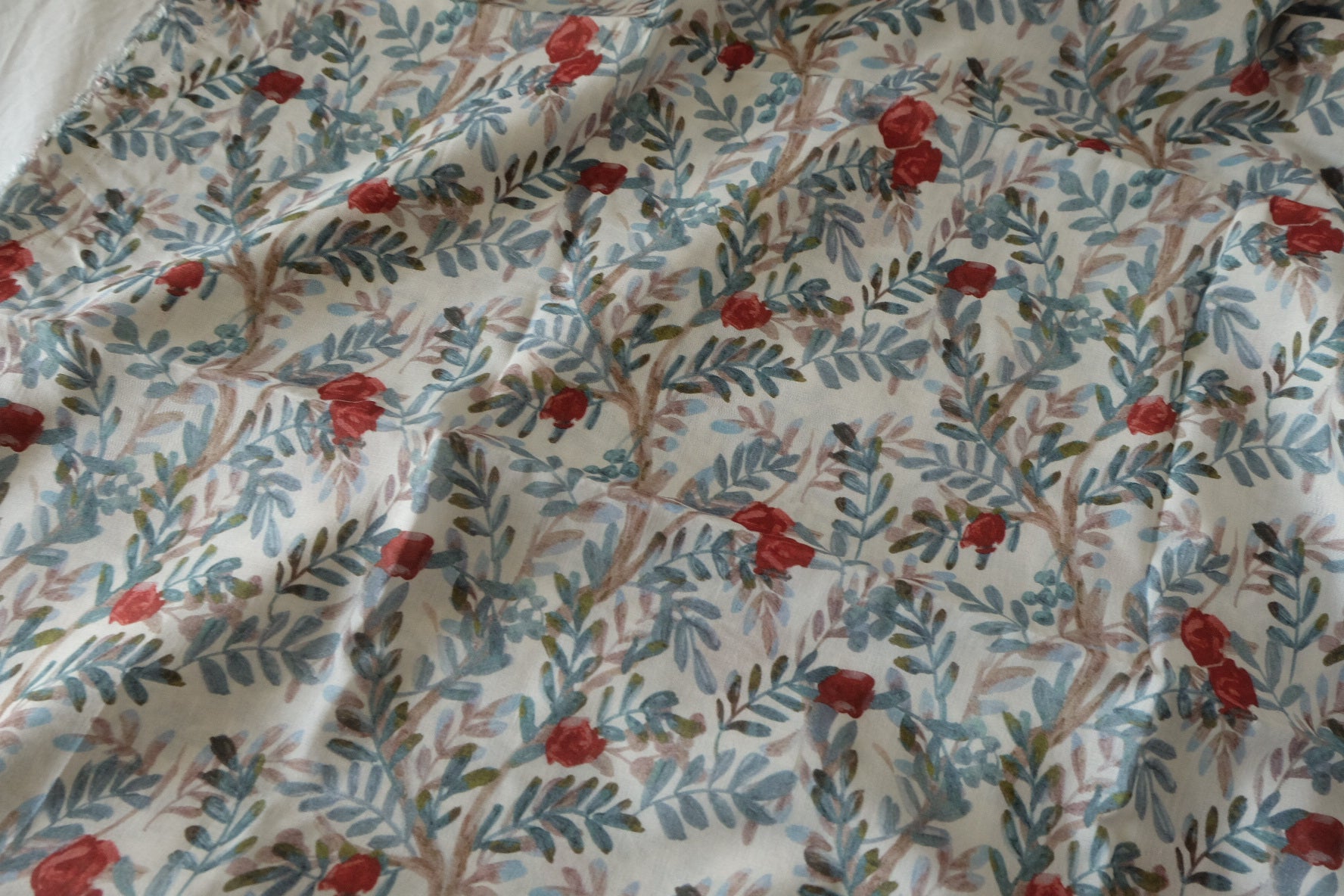 Soft Botanical Tencel Cotton Fabric – 3.3 yd