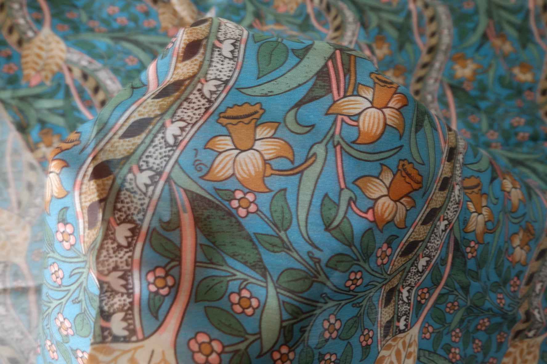 Botanical Tencel Ramie Print Fabric – 3.3 yd