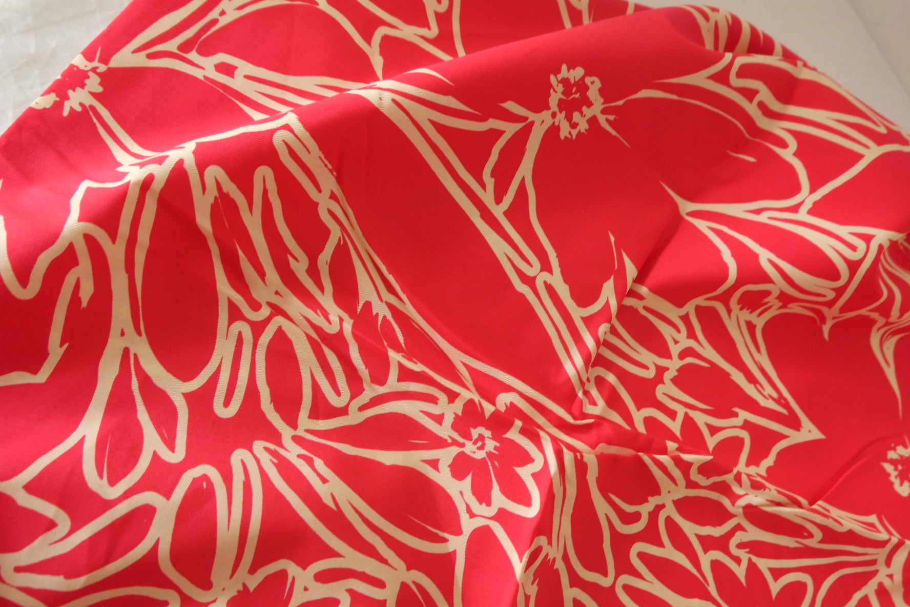 Coral Line Floral Cotton Lawn – 3.3 yd