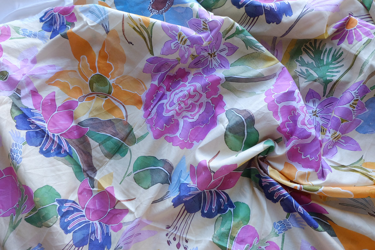 Watercolor Garden Cotton Batiste – 3.3 yd